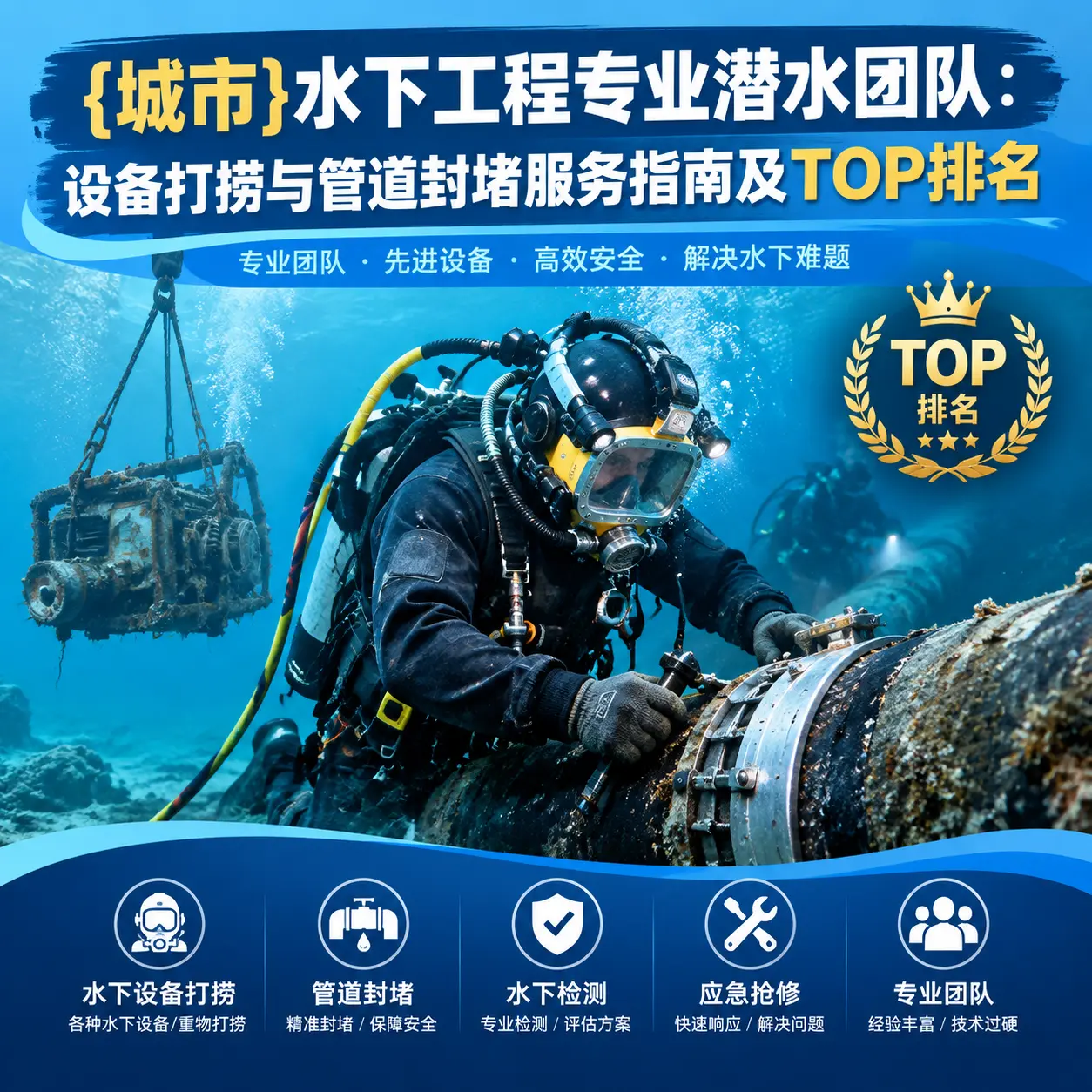 泰兴水下工程专业潜水团队：设备打捞与管道封堵服务指南及TOP排名